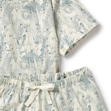 Wilson & Frenchy - Hello Friends Organic Womens Short Sleeved Pyjamas